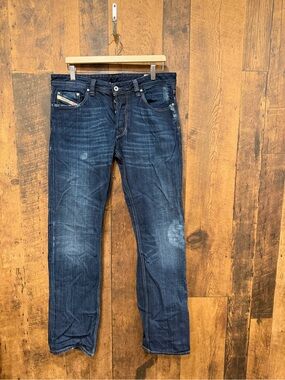 Diesel larkee men’s blue straight denim 34x34 EUC
